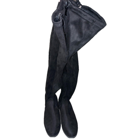 Black Over-the-Knee Women's Boots - Picture 15 of 16